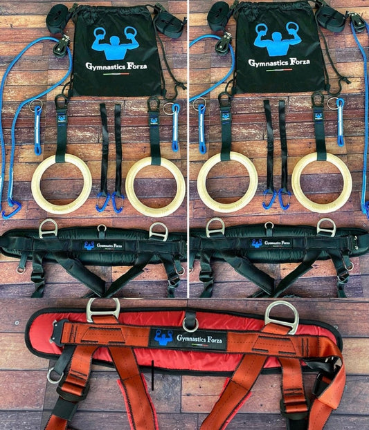 BUNDLE 11 ( SAVE 122 EUR) Two  full kit rings  system Large Harness + 1 Small Harness