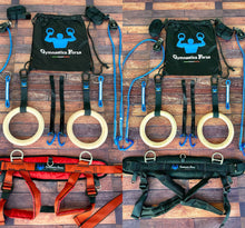 Load image into Gallery viewer, DEAL 9 (13%DISCOUNT SAVE 59 EUR) -Two gymnastics forza rings system with Two Harnesses (Large +medium)