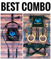 BEST COMBO DEAL 3(12% DISCOUNT SAVE 49 EURO) gymnastics forza rings Large Harness + flare system + backflip machine